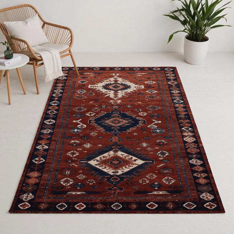 Tapis turc intérieur et extérieur brun, Rectangle 5 pi x 7 pi