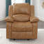 Fauteuil inclinable et oscillant en cuir Charlotte