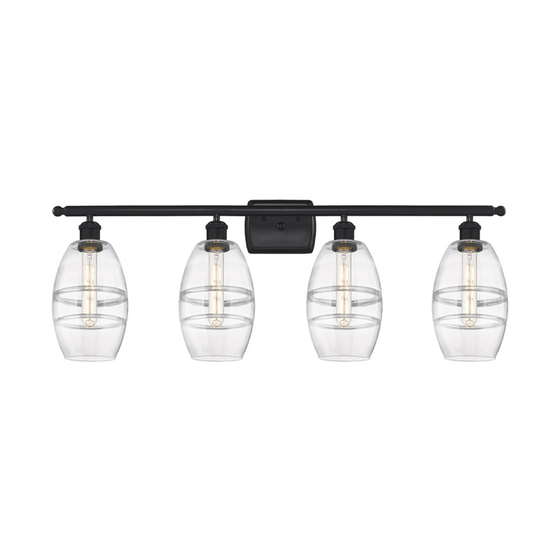 Dundrod 4 - Light Dimmable Vanity Light, Clear, White Polished Chrome