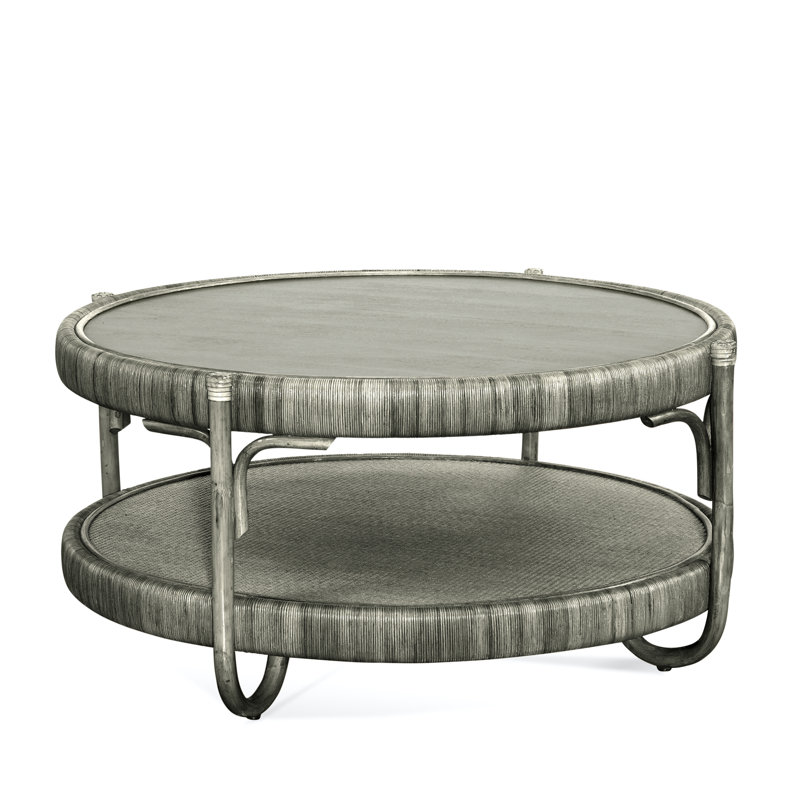 Table basse avec rangement Hathaway, Pierre grise