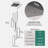 Keysha 8 - Light Unique Chandelier Large Long Cluster Pendant for Stairs Hallway with Remote Control