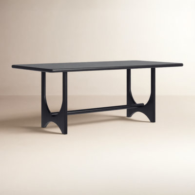 Dawna 78" Solid Wood Trestle Dining Table