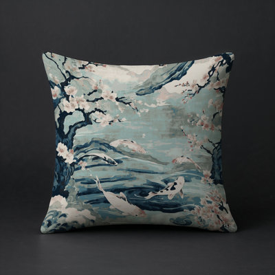 Modern Contemporary Indoor and Outdoor Throw Pillow