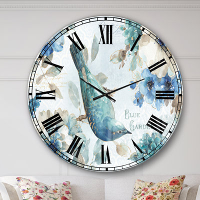 Indigold Bird Cottage Family V - Traditional wall clock