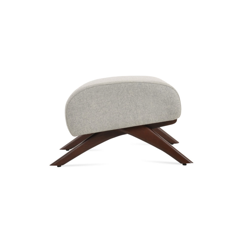Repose-pieds en bois BRC, Blanc