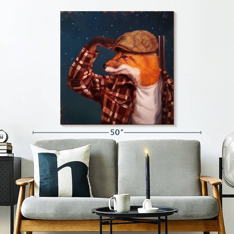 Crowle Fox Hunt, 33" H x 33" W