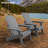 Foldable Adirondack Chair, HDPE All-Weather Patio Lawn Chair with Cup Holder-476922480