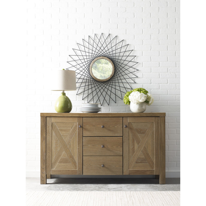 Elle Decor Marais Farmhouse Sideboard with Storage, Coffee Cabinet with Drawers, Console Table