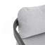 Chaise de patio d'extérieur en aluminium Pula, ensemble de 2, finition noire avec coussin gris