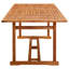 Steffey 9 Piece Garden Dining Set 220x90x75 cm Solid Wood Acacia