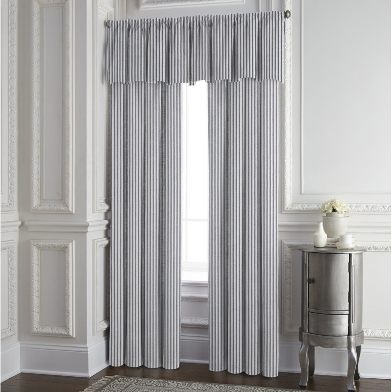 Gesto 100% Cotton Room Darkening Curtain Panel, 50" W x 144" L, Navy