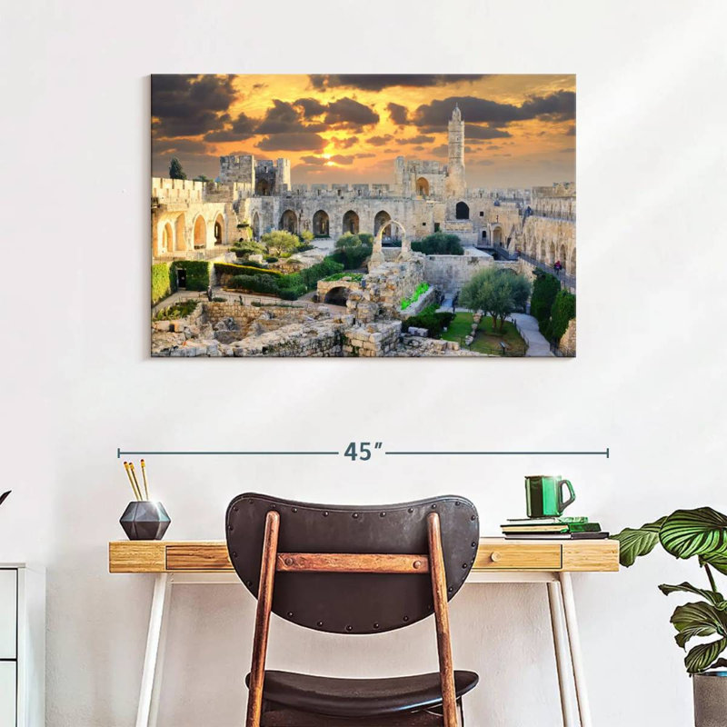 Hannes Tower Of David, 26" H x 39" W