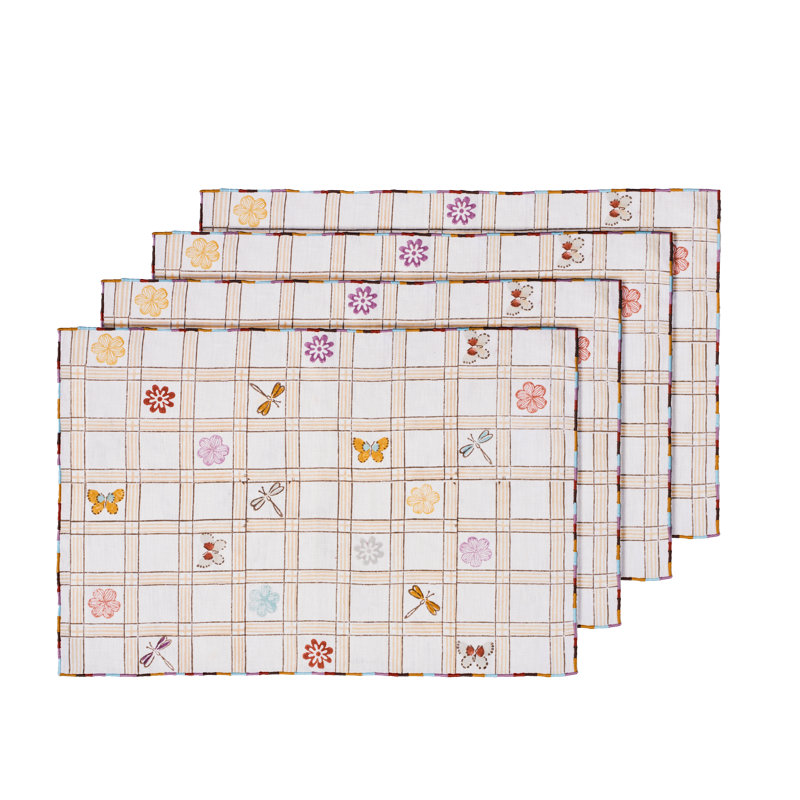 Butterflies Table Placemat 14x20 Inch