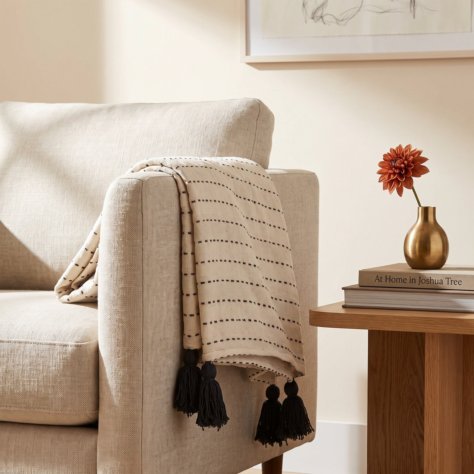 Kapri Reversible Cotton Throw Blanket