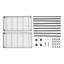 Rosamond 91cm Rolling Clothing Rack