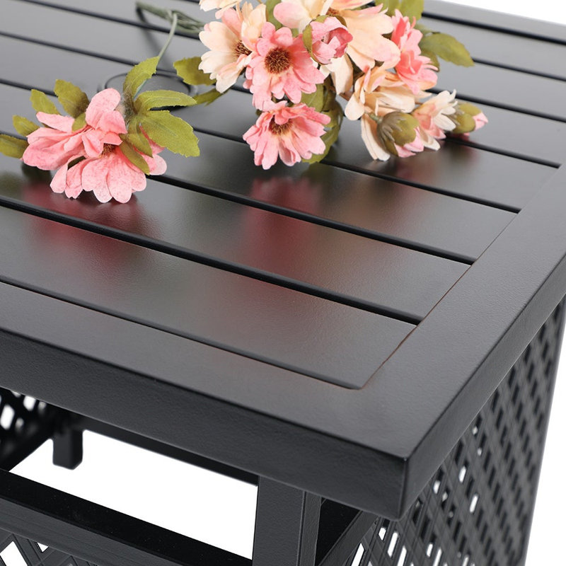 Leonard 2 - Person Patio Dining Set with Square Table , Cushions Included