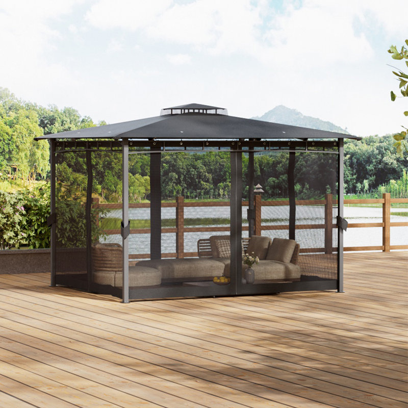 2.7m x 3.6m Metal Pergola