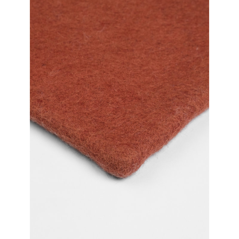 Solid Colour Wool Hand Woven Area Rug, Rectangular 70 x 100cm