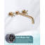 2-Handle Wall Mounted Cross Handle Antique Bathtub Roman Tub Faucet-104189136