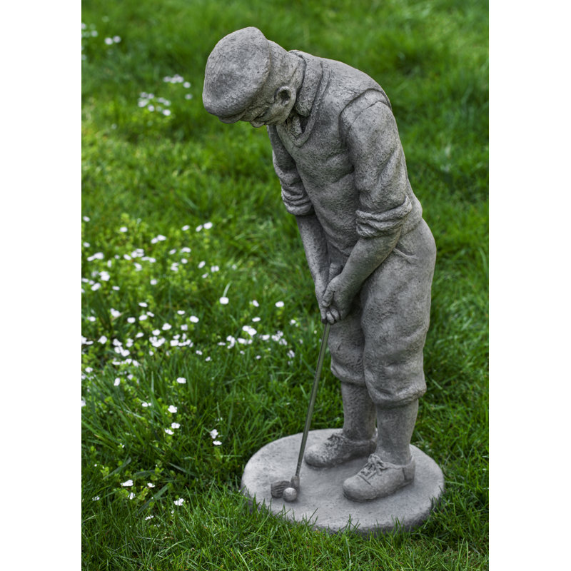 Classic Golfer Statue, Graystone