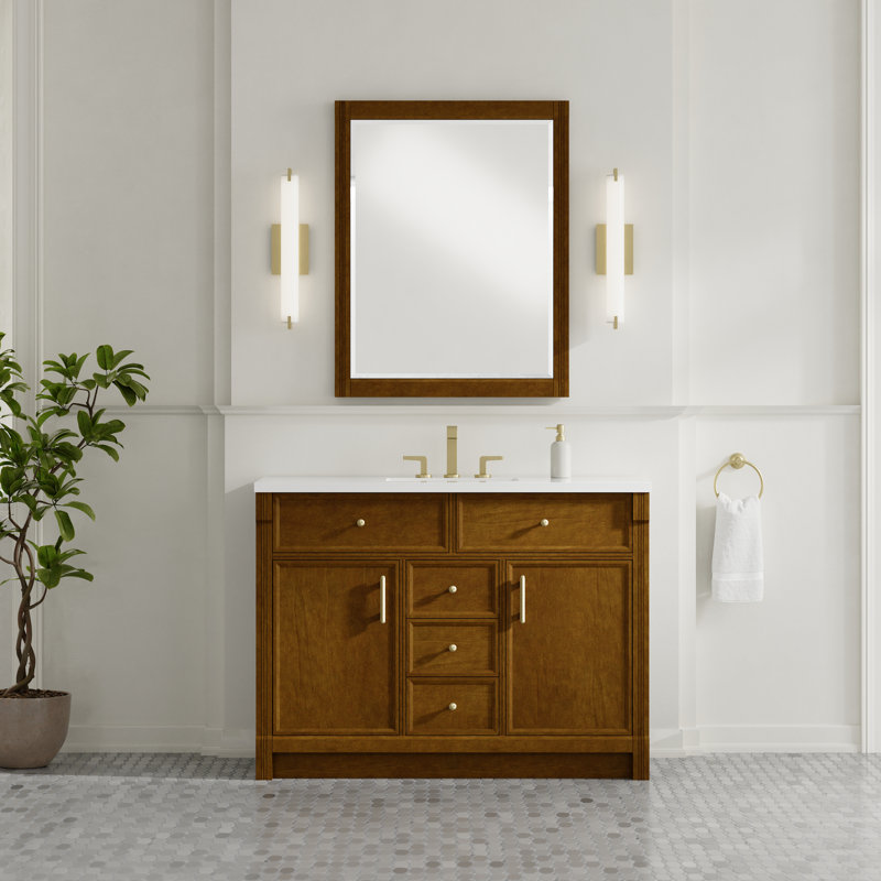 Bellshire Mirror, 38" x 30", Honey Oak