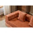 Orange, Futon, Compression Convertible Floor Bed, Pillow Back, Armrest, Chenille Fabric, Different Needs Couch, Back Support, Small Spaces-1902679571