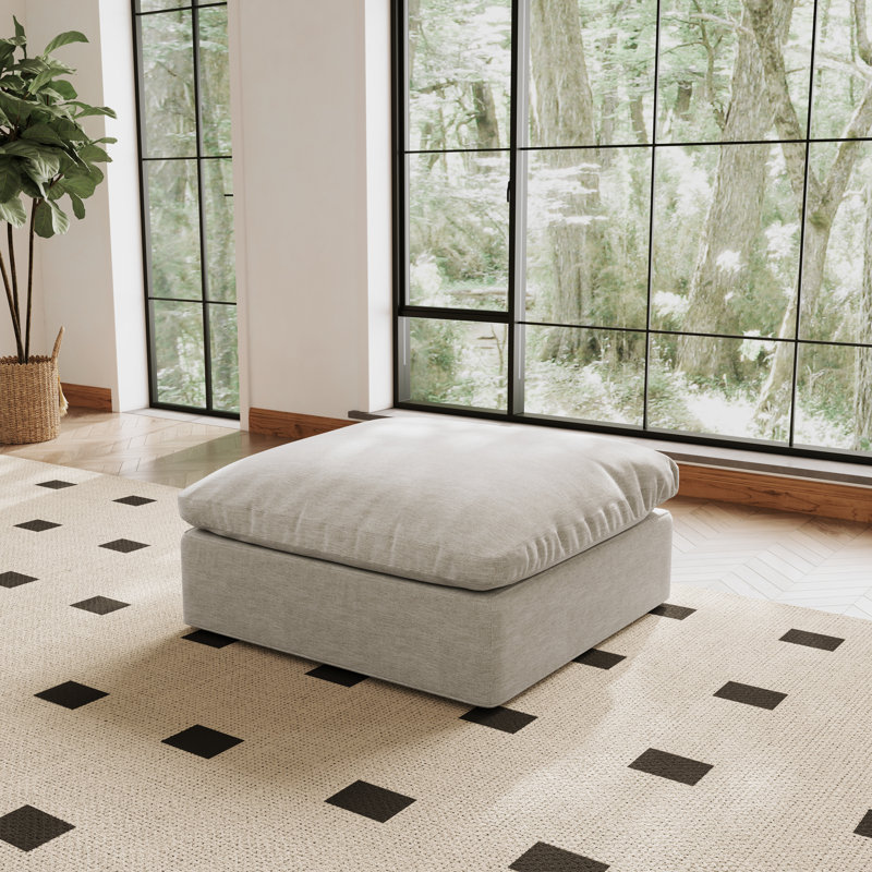 Repose-pieds Cloud Couch, canapé modulaire rembourré en duvet modulaire, housses lavables amovibles, combinez et modifiez librement votre salon