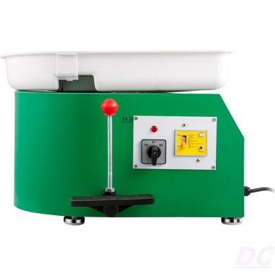 Pottery Wheel 28Cm Pottery Forming Machine 350W Electric Pottery Wheel With Adjustable Feet Lever Pedal DIY Clay Tool With Tray For Ceramic Work Clay Art DIY Clay Green, 18 Piece