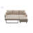 Adjustable L-Shaped Sofa Bed With Chaise-407136144