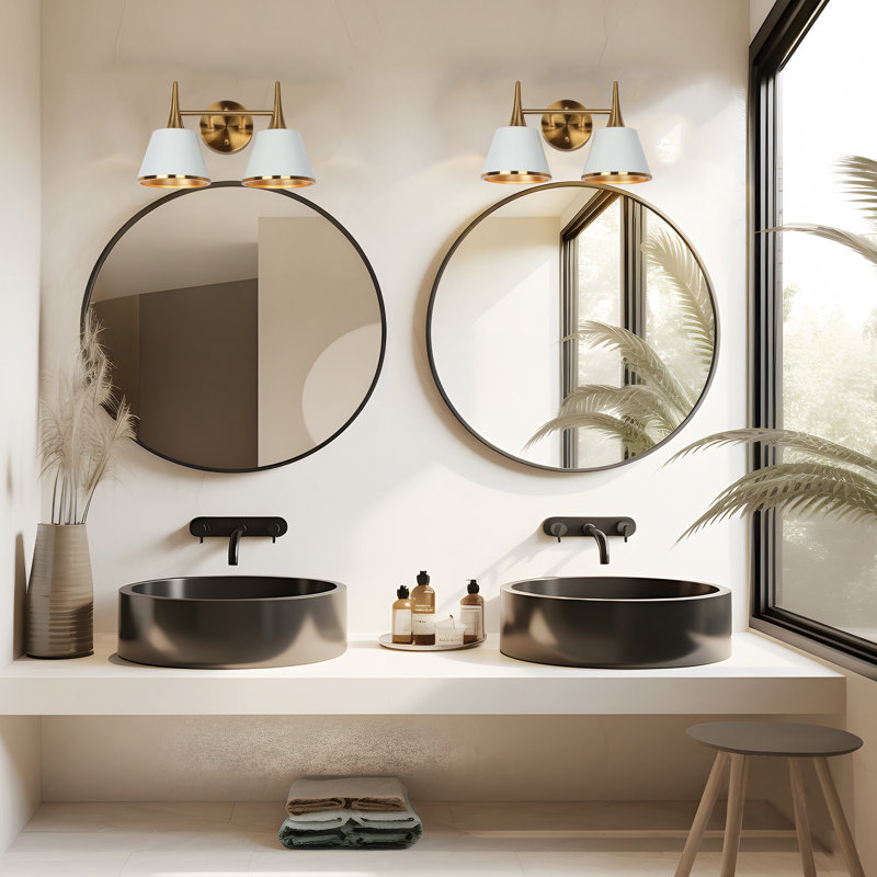Kennesaw Dimmable Bathroom Modern Vanity Light, 2 Lights