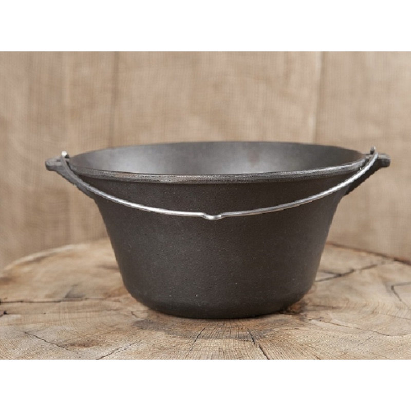 Dakota Fields Aleecya 11L Cast Iron Stock Pot, 45 cm