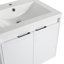 Ensemble de meuble-lavabo flottant moderne 36 "avec lavabo en résine et portes à fermeture en douceur Nova.