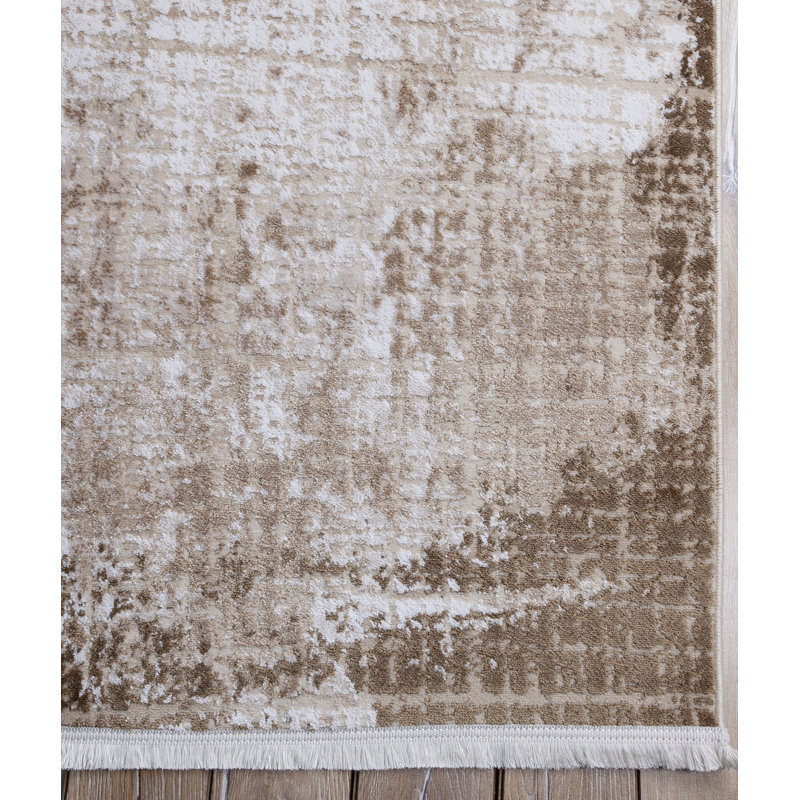 Tapis rectangulaire en acrylique tissé à la machine Mowrystown, Rectangle 3 pi 11 po x 5 pi 11 po