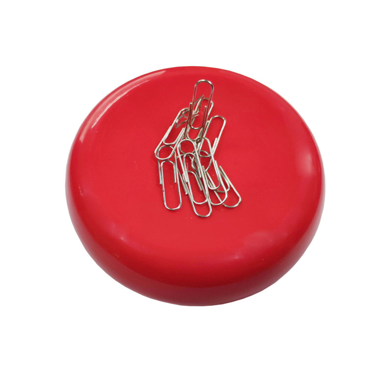 Fixturedisplays® Magnetic Pincushion Pin Caddy Paper Clip Holder For Push Pins Sewing Needles Red 18111-RED