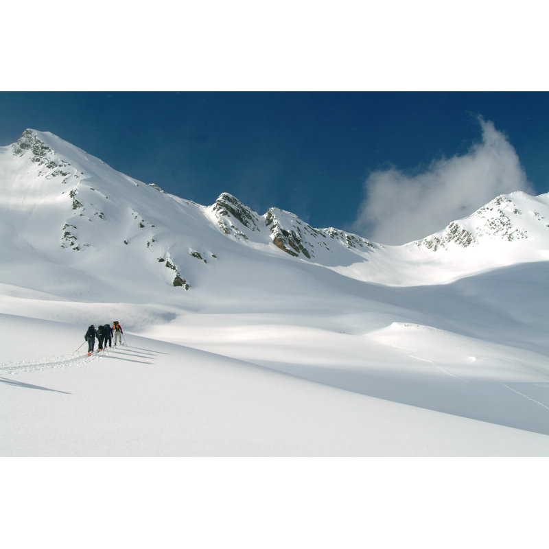 Ski Touring In Canadian Rockies by Cfarish - Wrapped Canvas Print, 51cm H x 76cm W