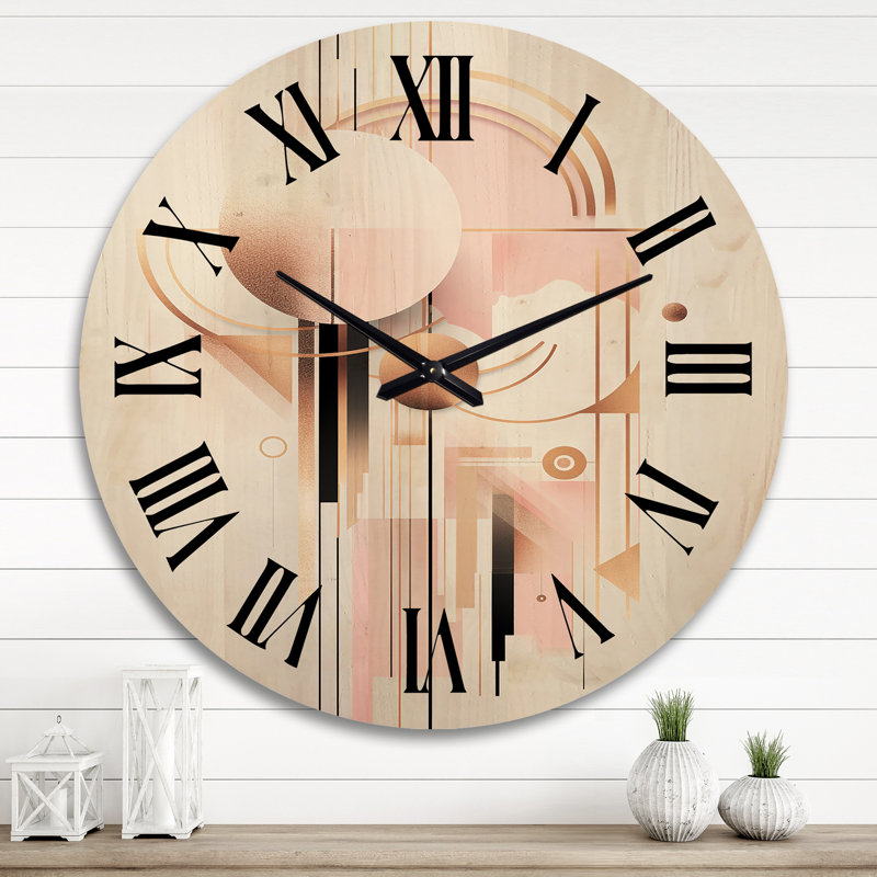 Horloge murale circulaire géométrique Boho Chic, Très grand