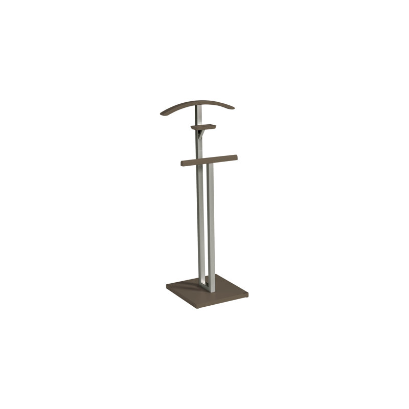 Solid Wood Freestanding Valet Stand, Moka