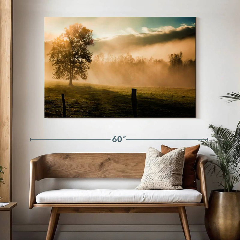 Alvord Mist In Cades Cove, 34" H x 51" W
