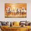 Sept chevaux qui courent, reproduction sur toile-560637664