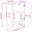 vidaXL Wall Cabinet Wall-mounted Engineered wood Cabinet Storage Bedroom-2018785005