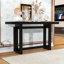 Console de hall d'entrée avec pieds en pin massif et conception triple rectangulaire pour les couloirs-639436010-639436002