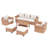 7 - Person Outdoor Wicker Seating Group With Swivel Chairs And Cushions