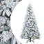  Artificial Hinged Christmas Tree Snow Flocked White-1765962491