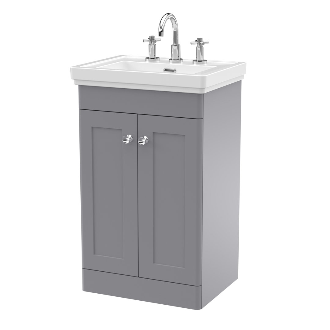 Classique 531mm Single Bathroom Vanity with Integrated Vitreous China Basin