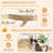 48.5” Solid Wood Cat Tree with Hanging Cradle Jute Scratching Post Perch Soft Plush