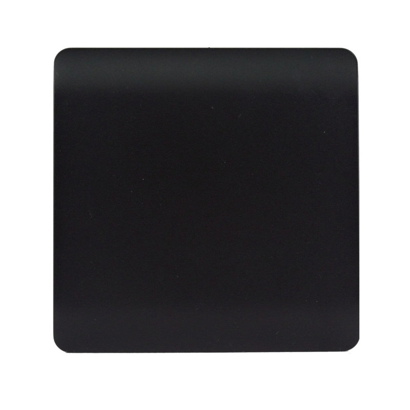 Trendi Switch Single Blanking Plate, Matt Black