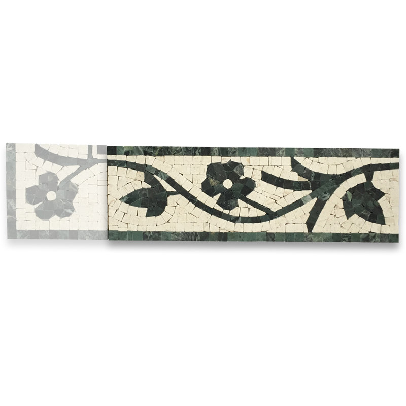 4" x 12" Marble Mosaic Wall & Floor Tile