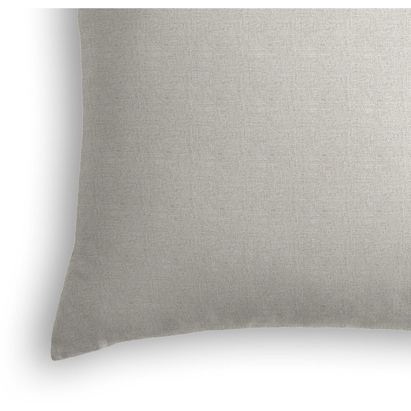 Housse de coussin carrée, 16 po x 16 po, Gris clair, Housse de coussin seulement - sans coussin