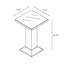 Arden Outdoor Square Bar Table