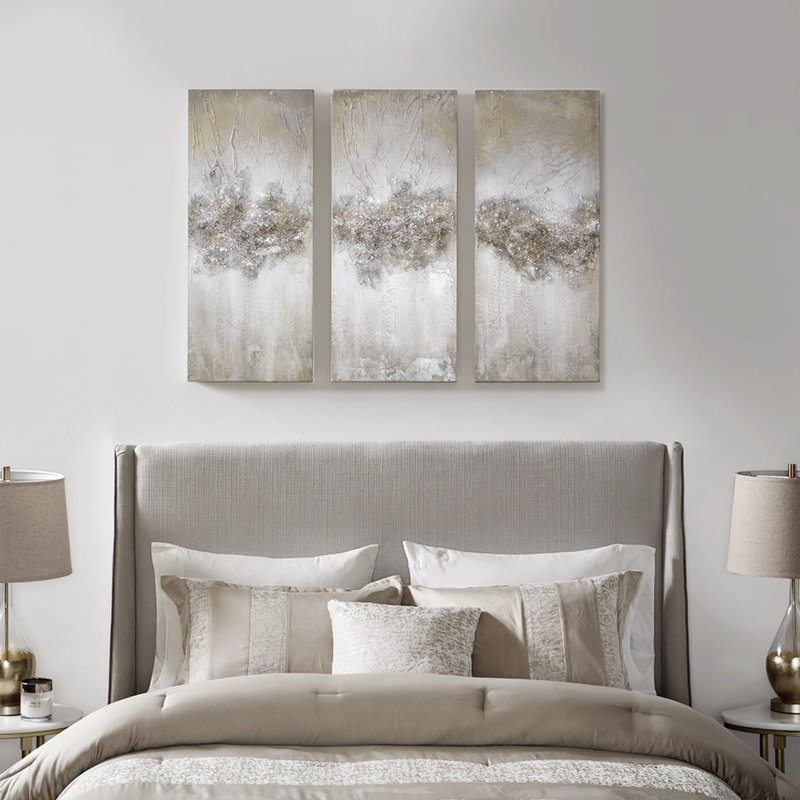 Embellished 3-Piece Canvas Wall Art Set